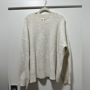 White Topshop oversized sweater